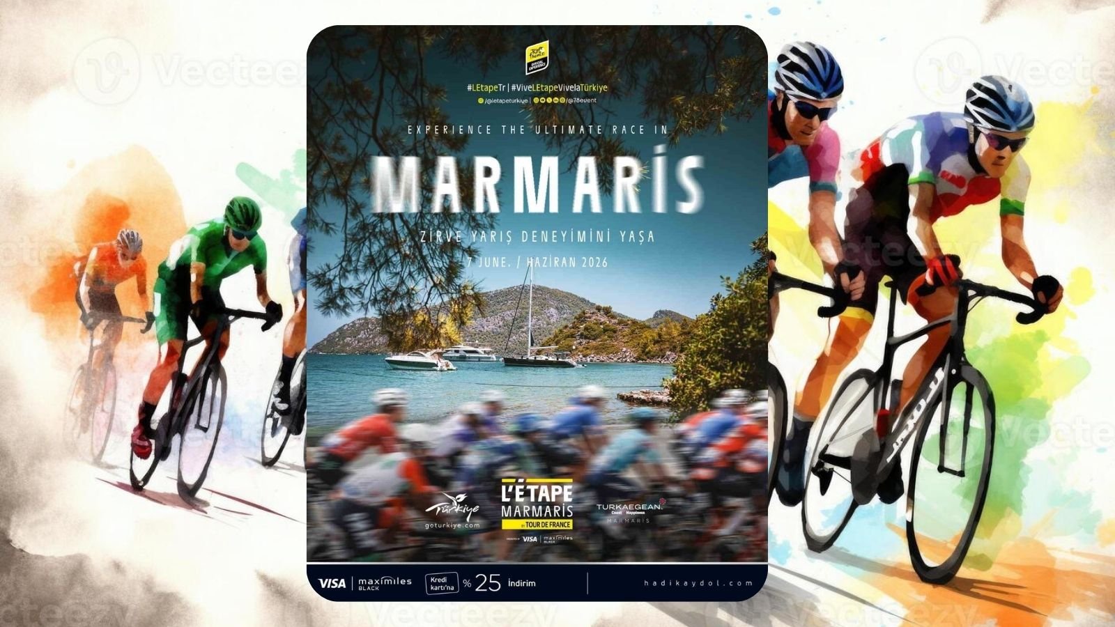 L’Étape Marmaris by Tour de France parkuruna ilişkin duyuru görseli