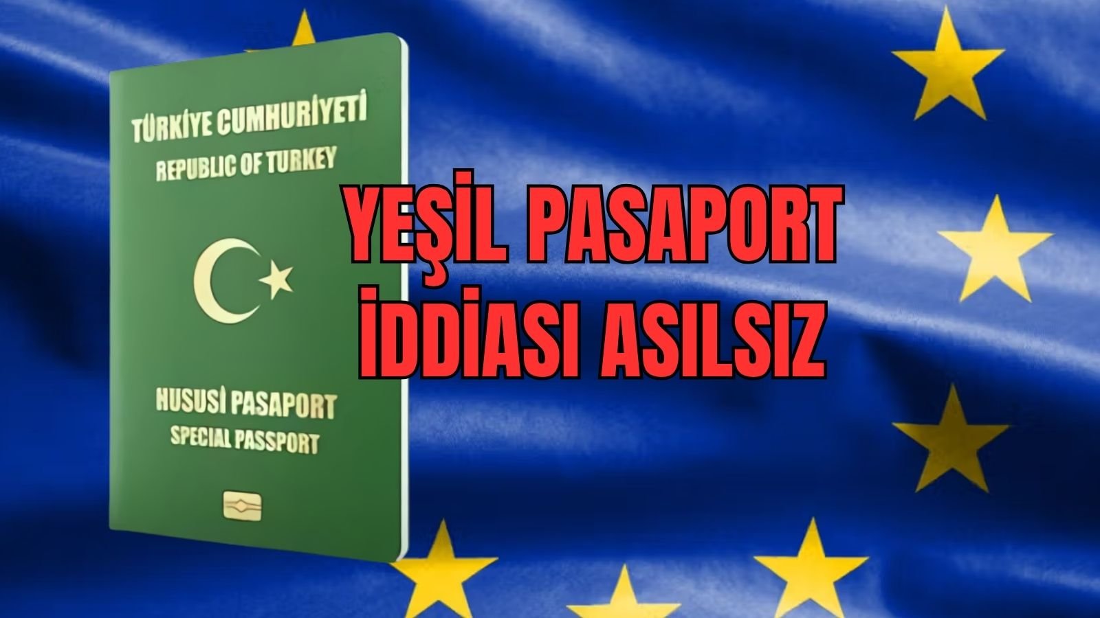İletişim Başkanlığı’nın yeşil pasaport iddialarına ilişkin asılsız uyarısı bulunan açıklama görseli