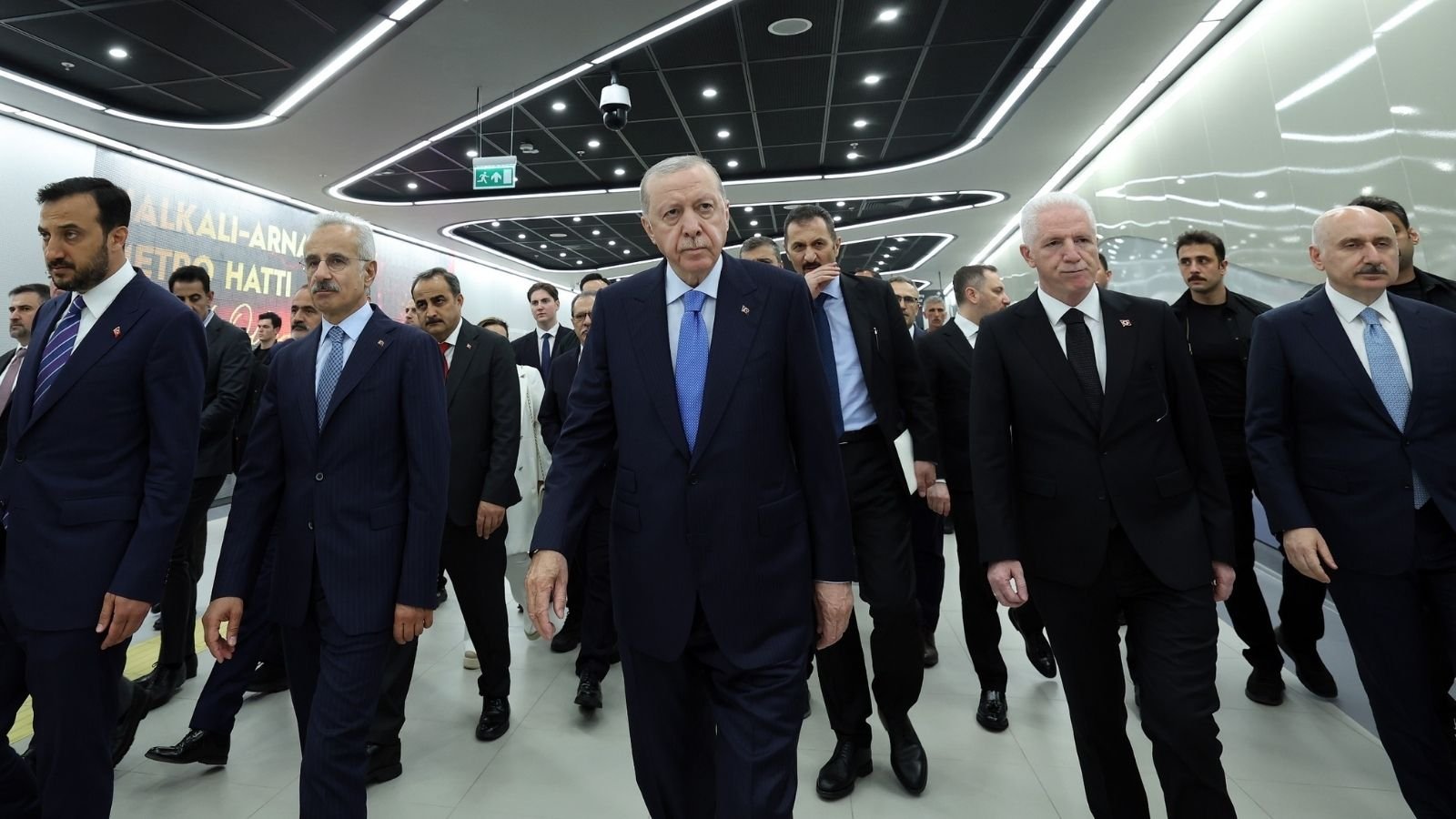 Halkalı-İstanbul Havalimanı Metro Hattı’nın açılış töreninde istasyon alanı ve metro hattı bağlantısı
