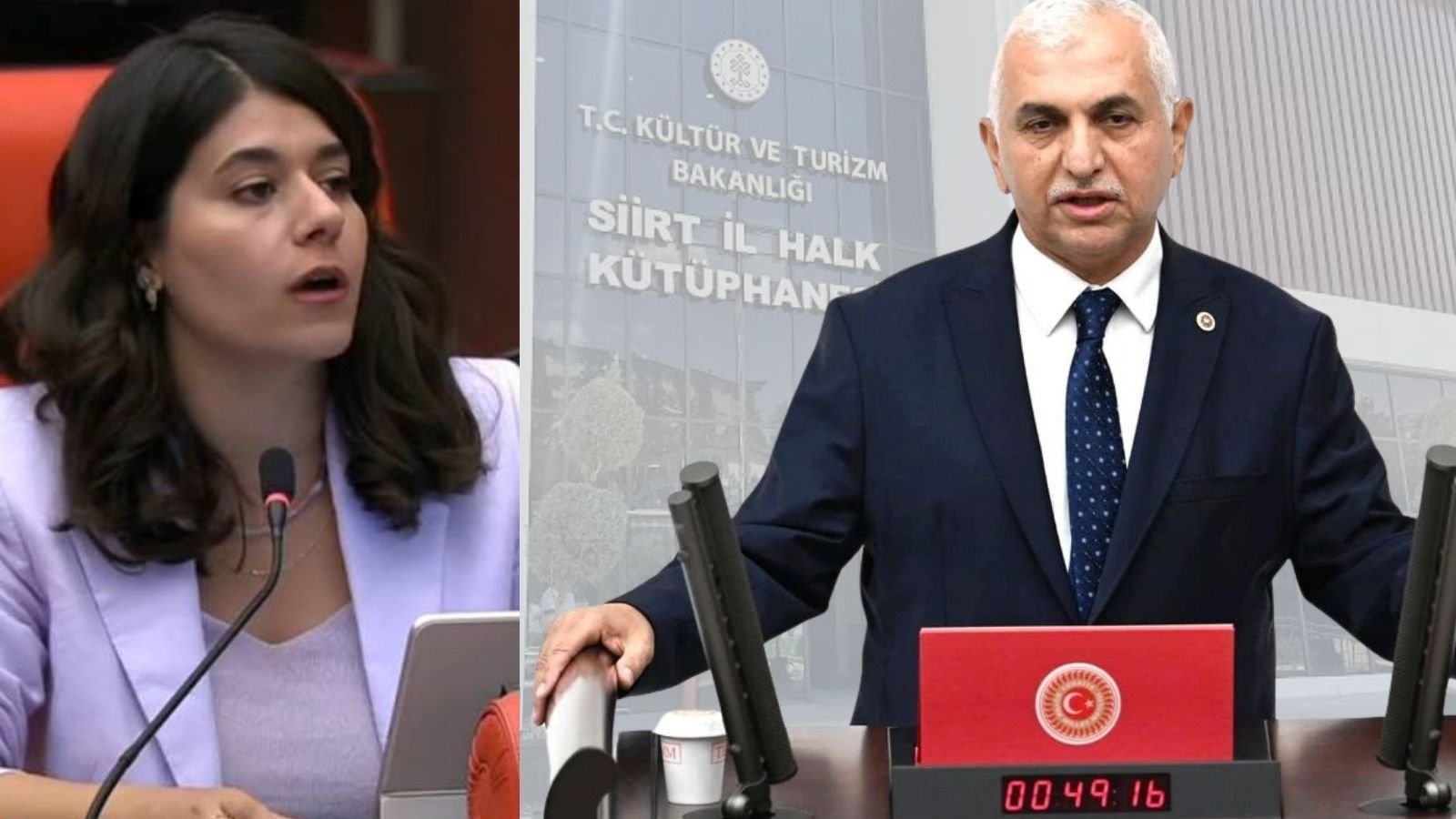 Siirt İl Halk Kütüphanesi tartışmasına ilişkin genel kültür ve kütüphane temalı görsel