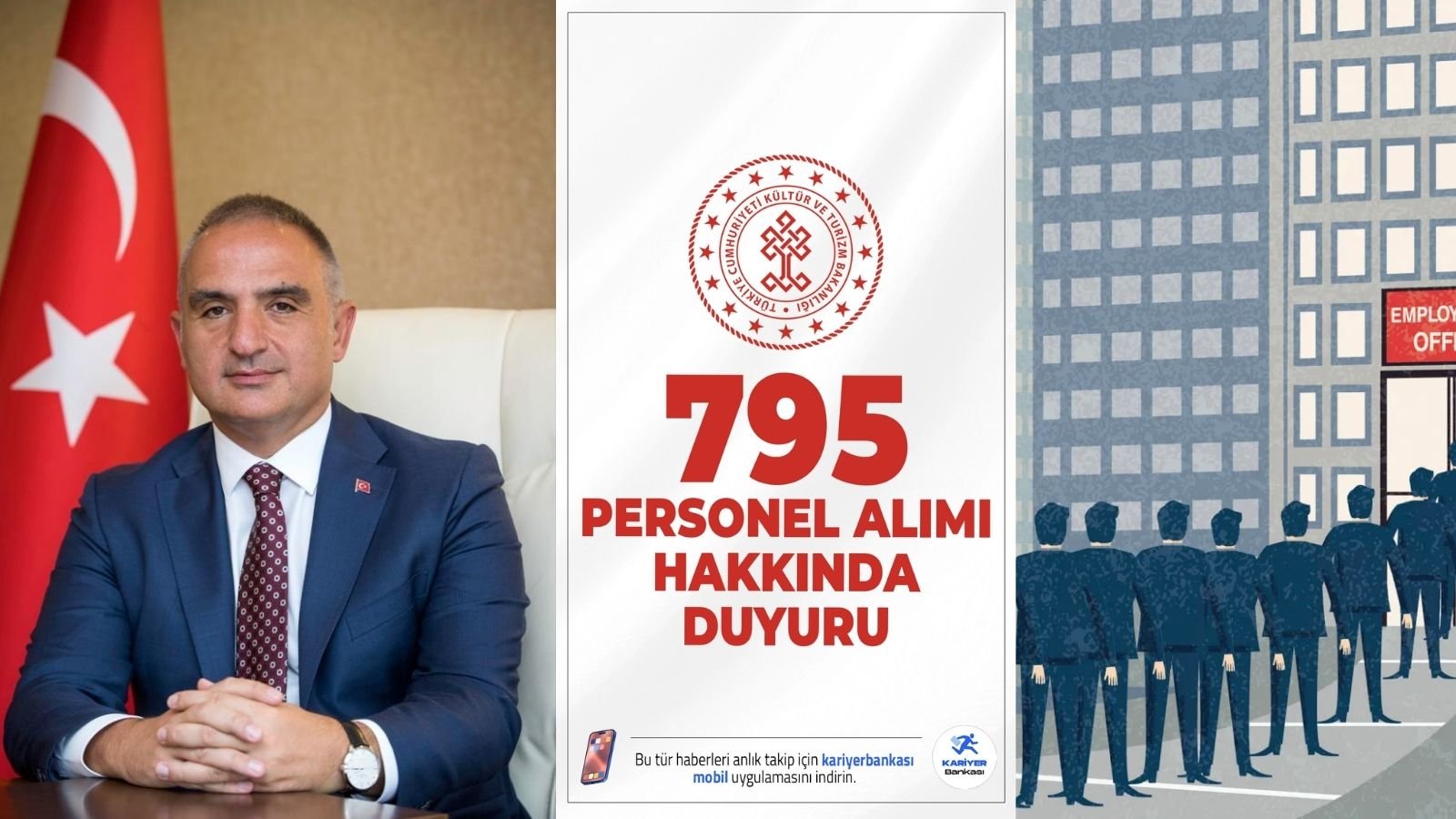 Kültür ve Turizm Bakanlığı personel duyurusu için kullanılan resmi duyuru ekranı