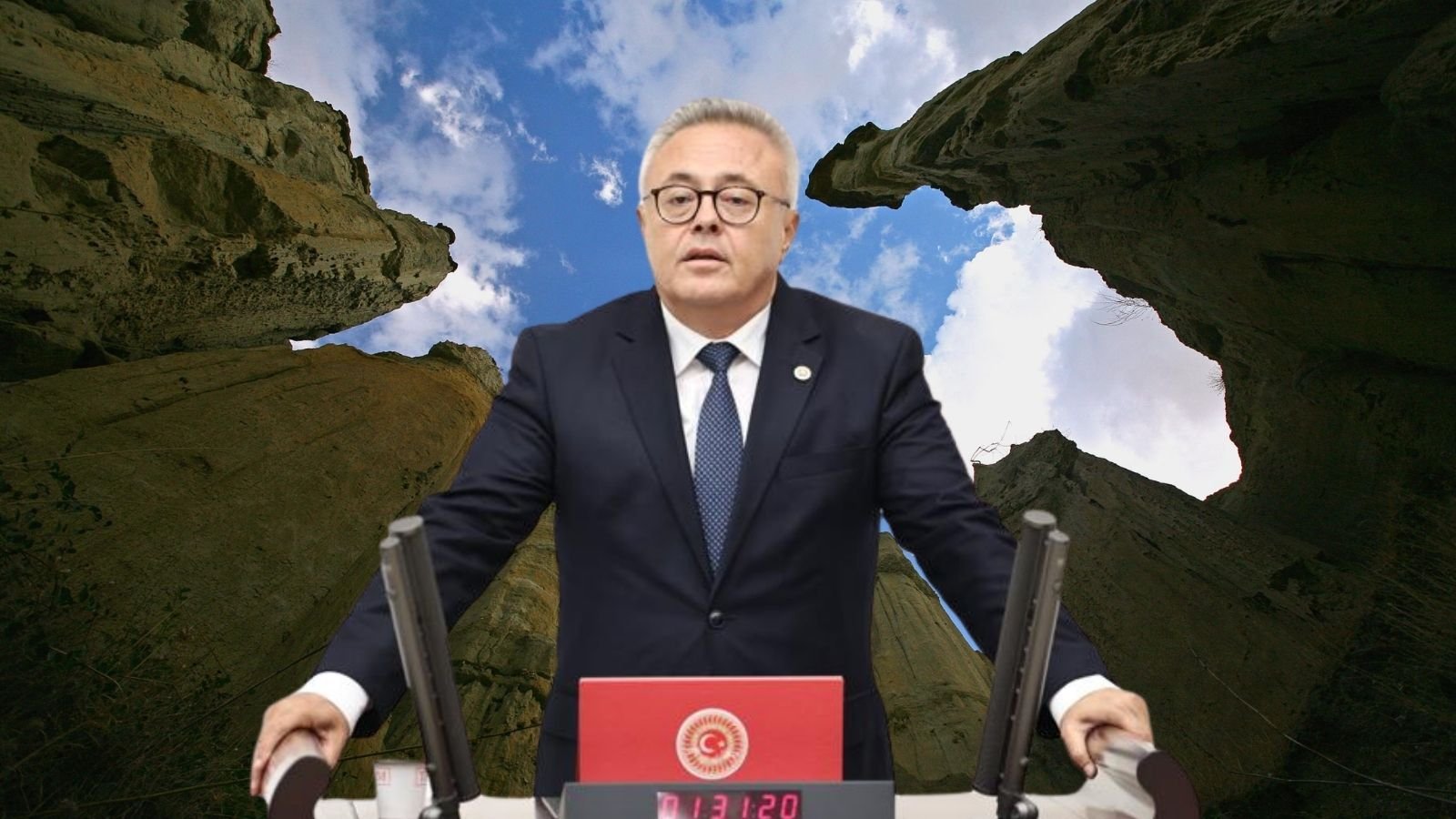 Kula-Salihli UNESCO Küresel Jeoparkı yakınında planlanan manyezit ocağı projesini anlatan görsel