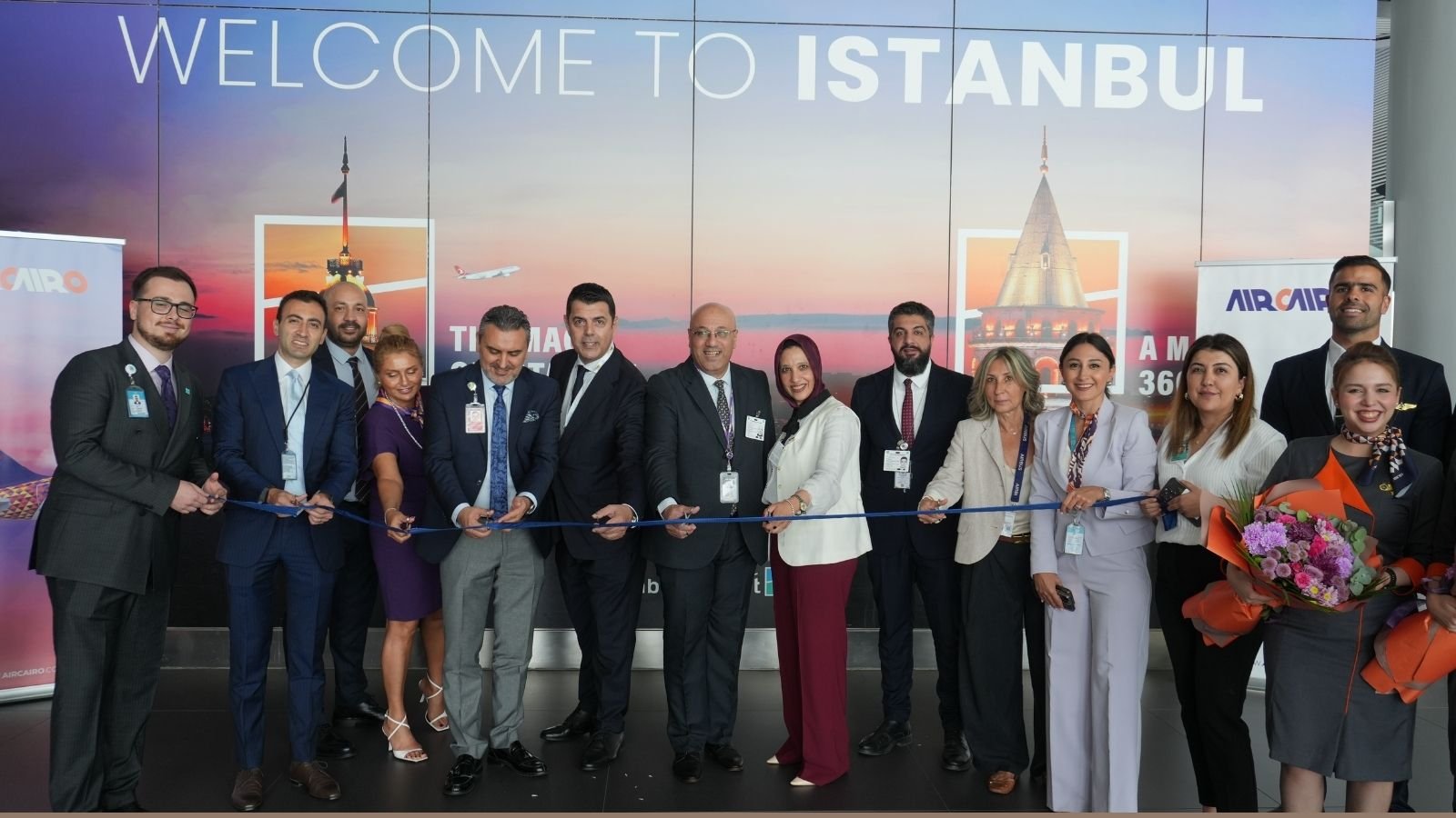 AIRCAIRO’nun İstanbul operasyonlarını İGA İstanbul Havalimanı’na taşımasını duyuran basın görseli