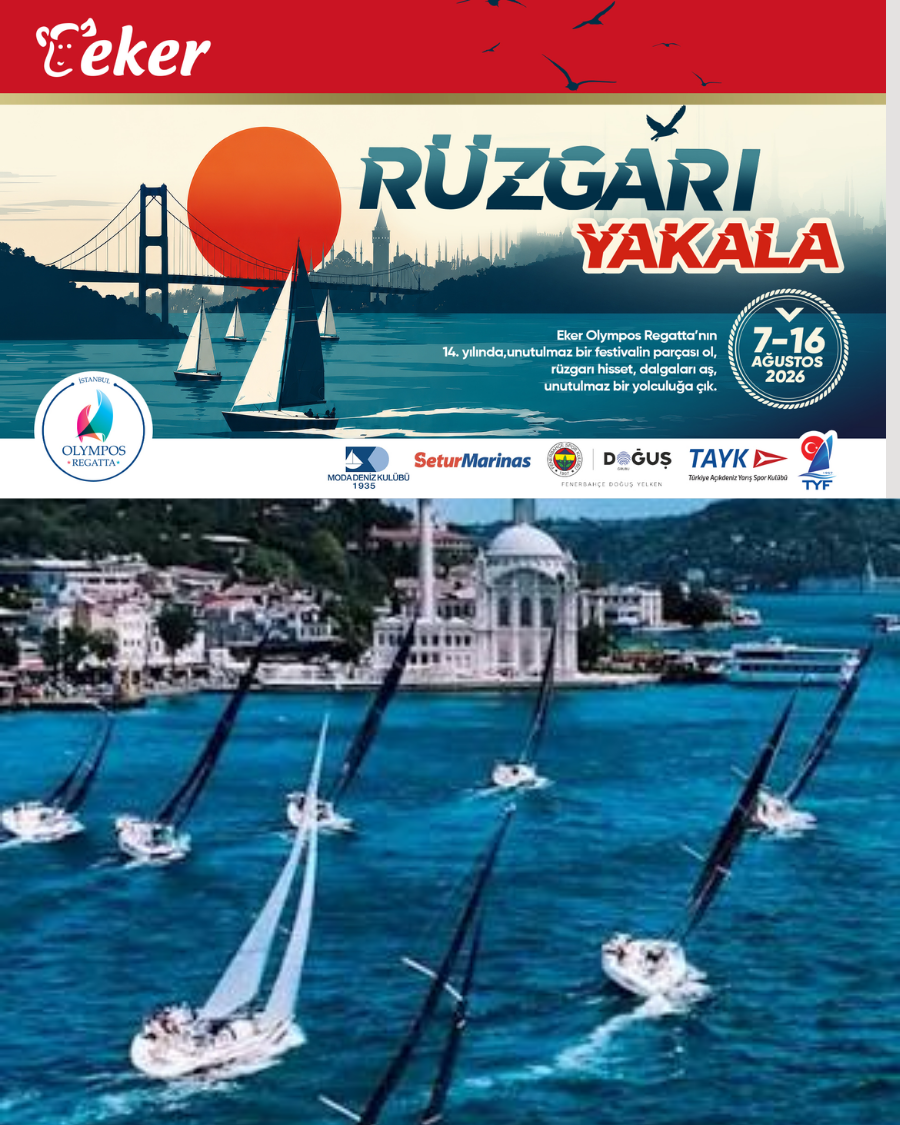 TAYK–Eker Olympos Regatta kapsamında İstanbul açıklarında yarışan yelkenliler