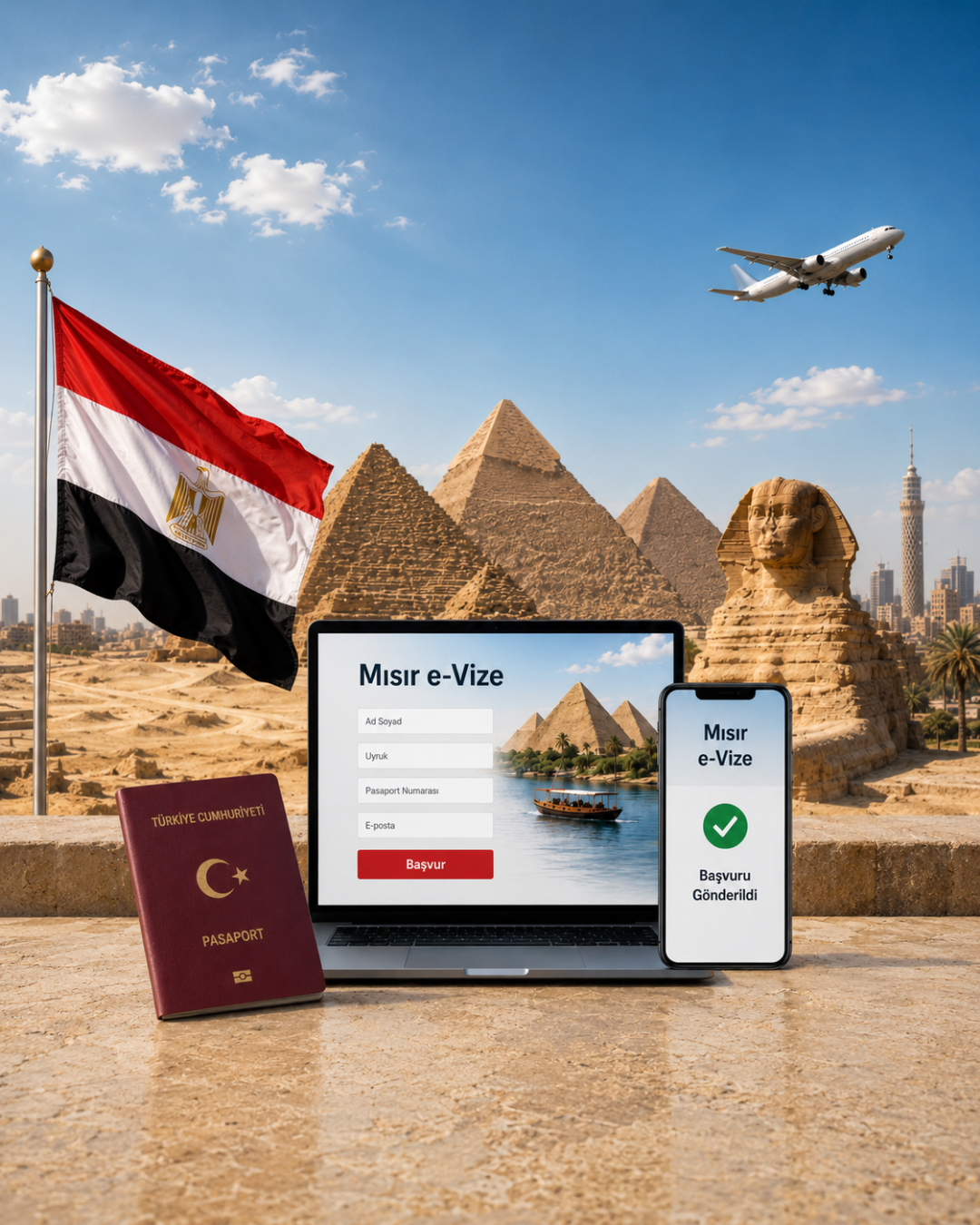 Kahire Havalimanı’nda pasaport kontrolünde kullanılacak QR kodlu dijital kapıda vize sistemi