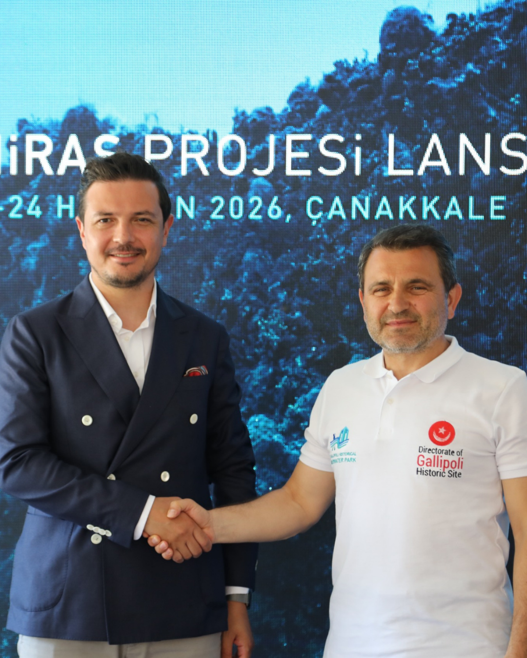 Gelibolu Tarihi Sualtı Parkı’ndaki tarihi bir gemi batığında gerçekleştirilen dalış