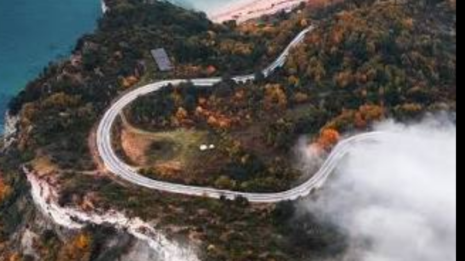 Sinop ile Türkeli arasındaki virajlı sahil yolu