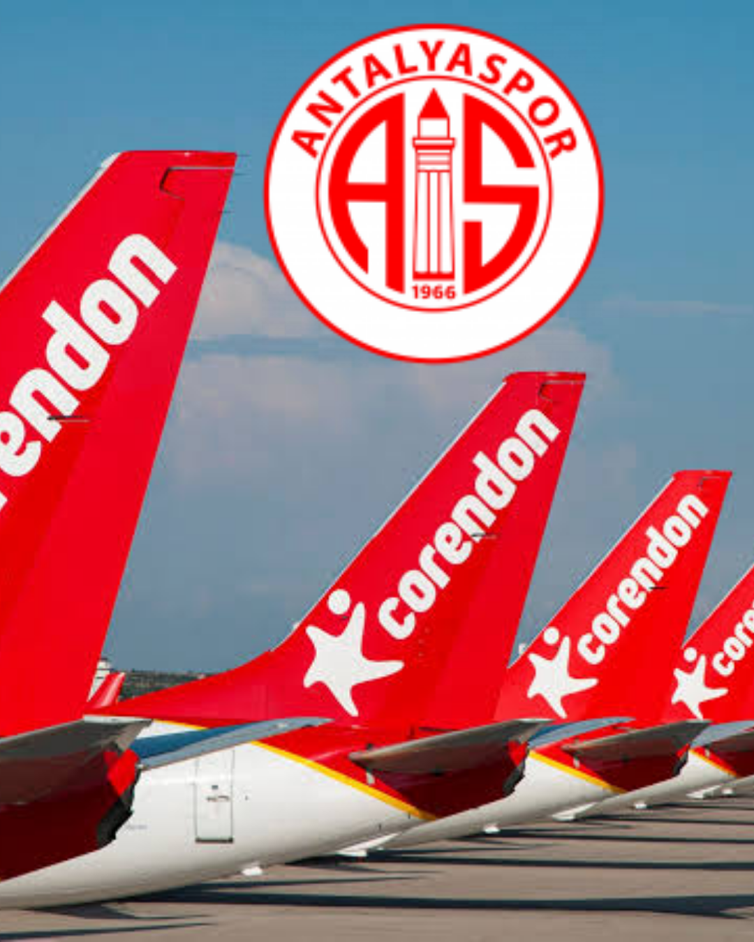Corendon Airlines ile Antalyaspor arasındaki stadyum isim sponsorluğunu temsil eden haber görseli