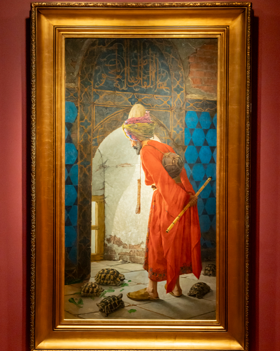 Pera Müzesi’nde Osman Hamdi Bey’in eserlerinin sergilendiği salon