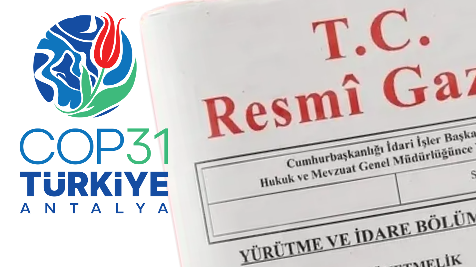 Antalya’da düzenlenecek COP31 için ev sahibi ülke anlaşmasını temsil eden görsel