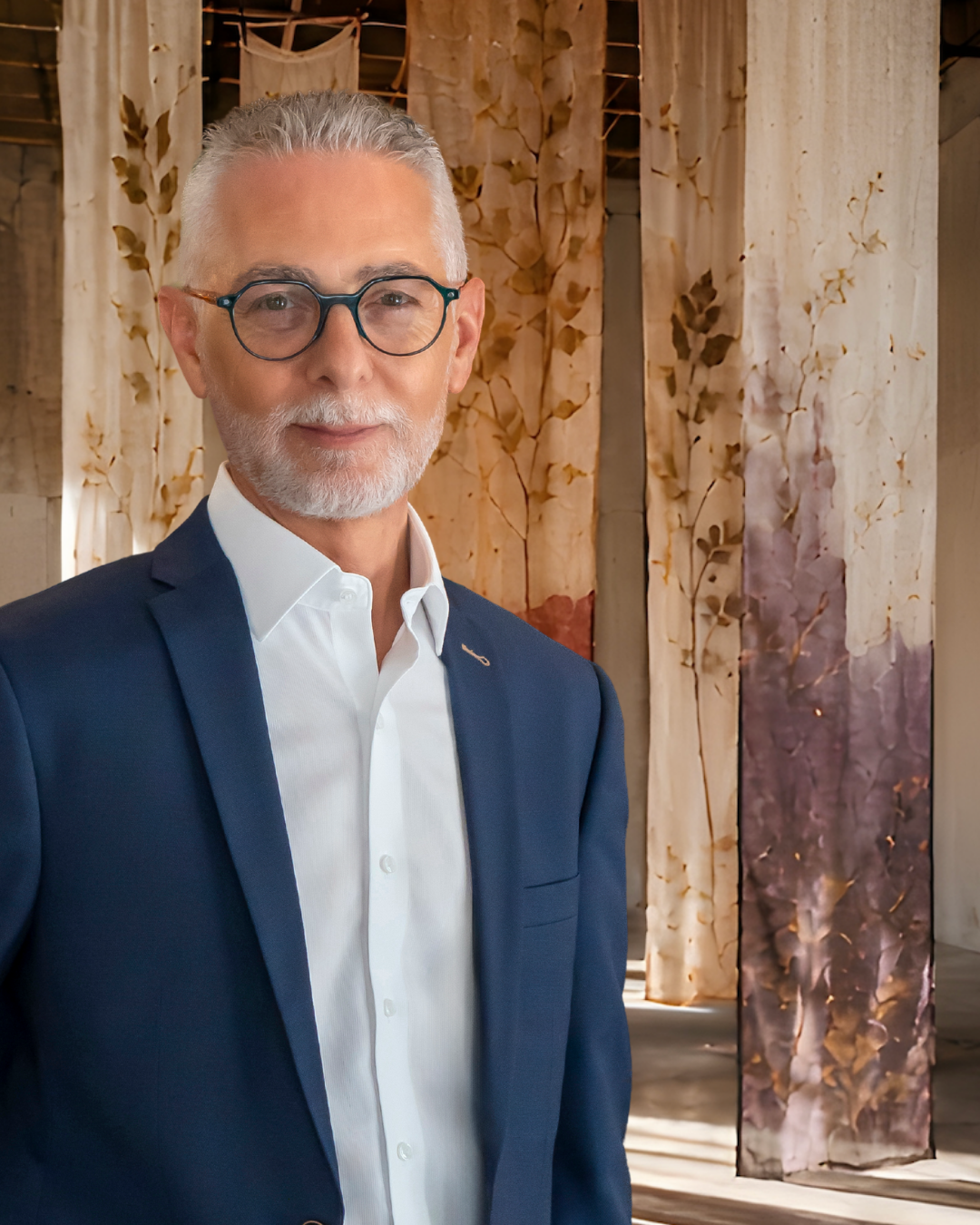 Otel çarşafları çay ve kahve posasıyla sanat eserine dönüştü