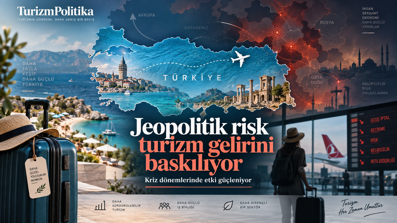 Jeopolitik risk turizm gelirini baskılıyor