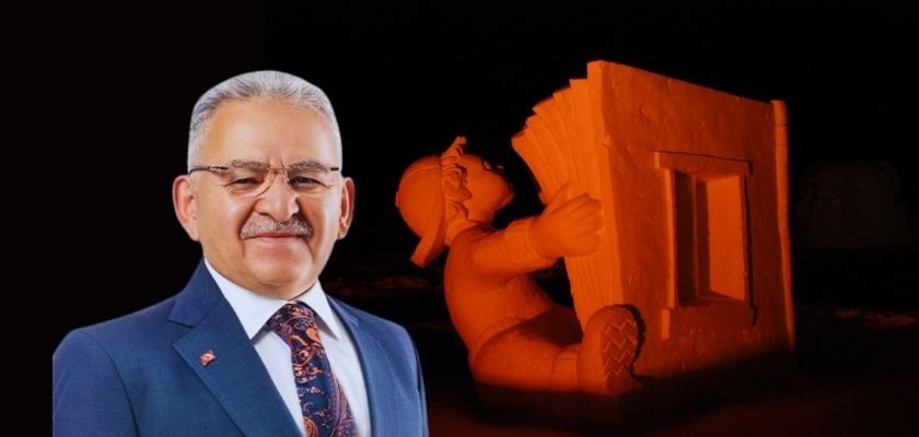 Erciyes’te kar, sanata , sanat turizme dönüşecek