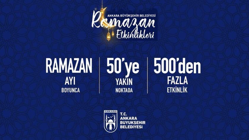 Ankara'dan ramazan'a özel dev program: 50 noktada 500 etkinlik