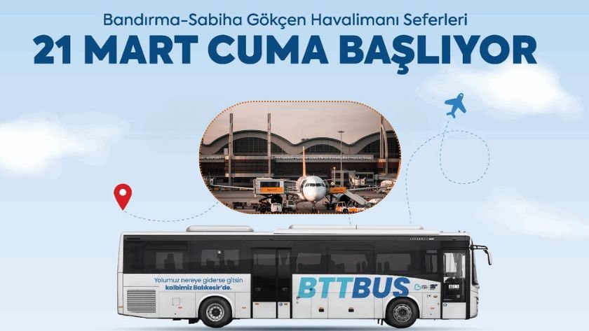 Bandırma’dan Sabiha Gökçen’e direkt otobüs