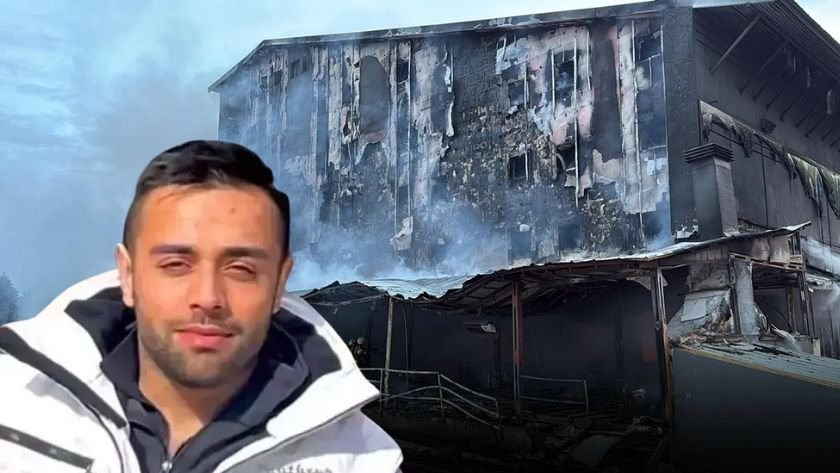 Uludağ'da otel yangını!