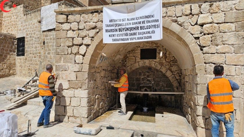 Mardin’de tarihi çeşmeler restore ediliyor