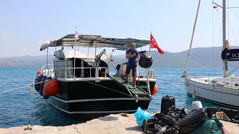 Muğla’da atık alım tekneleri sezona çevreci bakımla hazırlanıyor