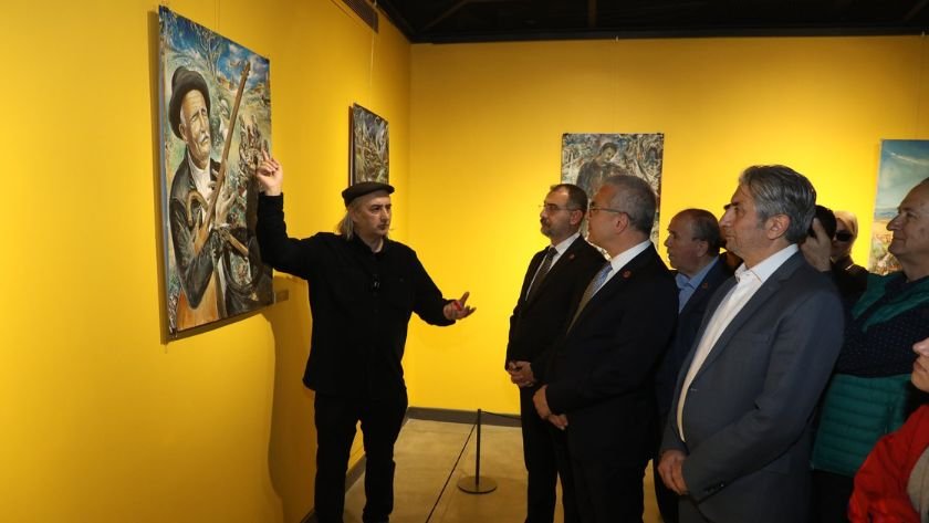Haydar Özay’ın sergisi Eyüpsultan’da sanatseverlerle buluştu