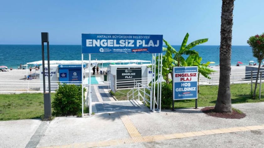 Konyaaltı engelsiz plaj yaz hazırlığı