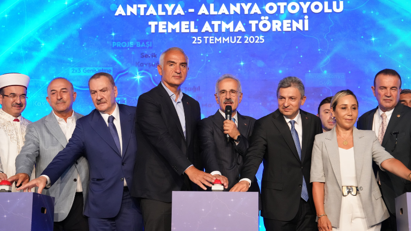 Antalya alanya otoyolu temeli atıldı