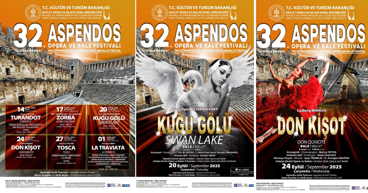 Aspendos Opera ve Bale Festivali 32. kez sanatseverlerle buluşuyor
