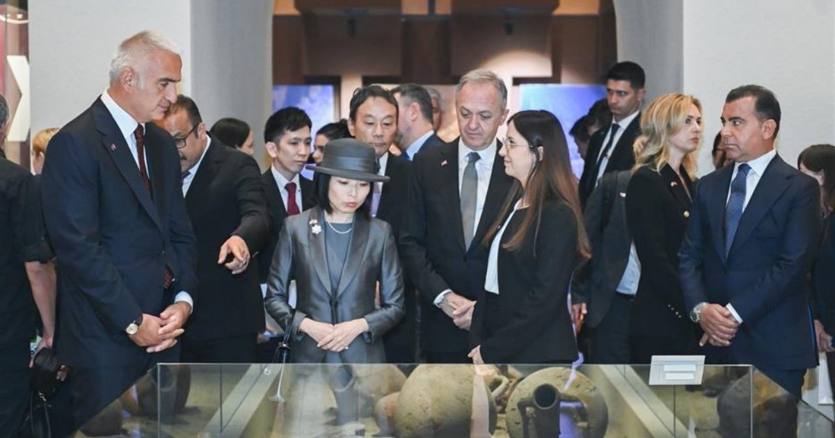 Prenses Akiko Ankara’da “Arkeolojinin Altın Çağı” sergisinde