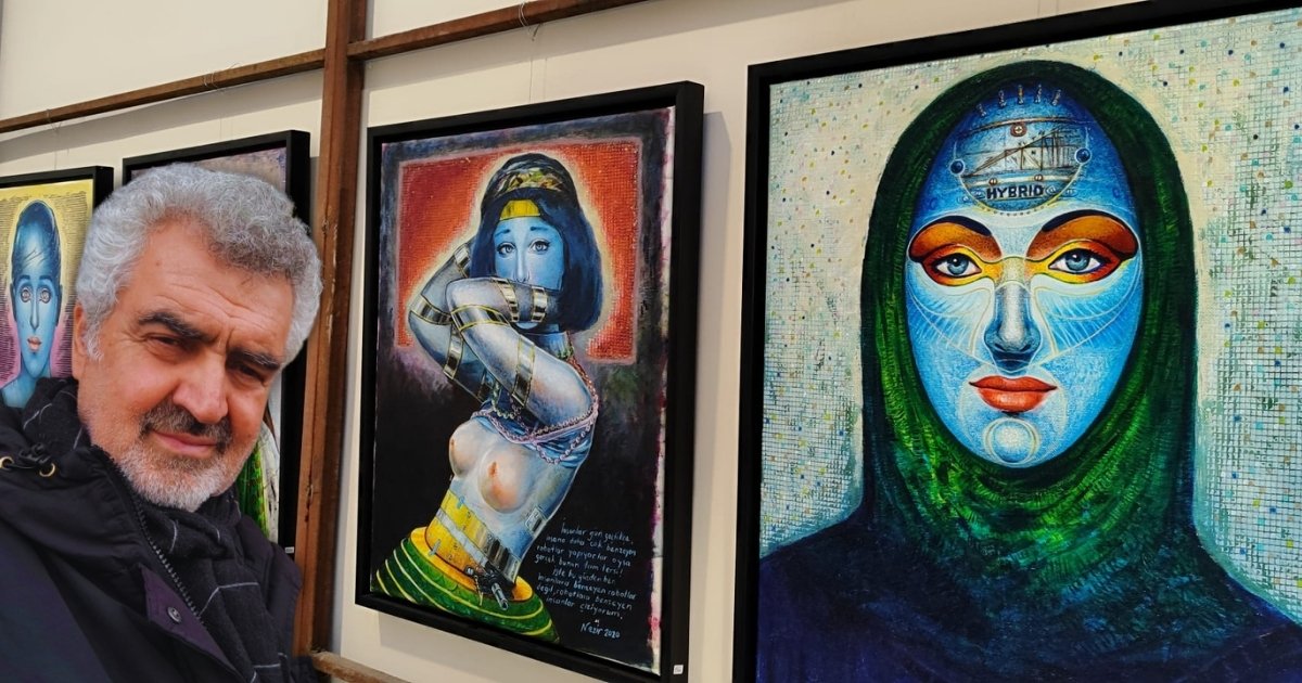 Bitlis tanıtım günlerinde bir ressam :Nezir Léonard Korkmaz