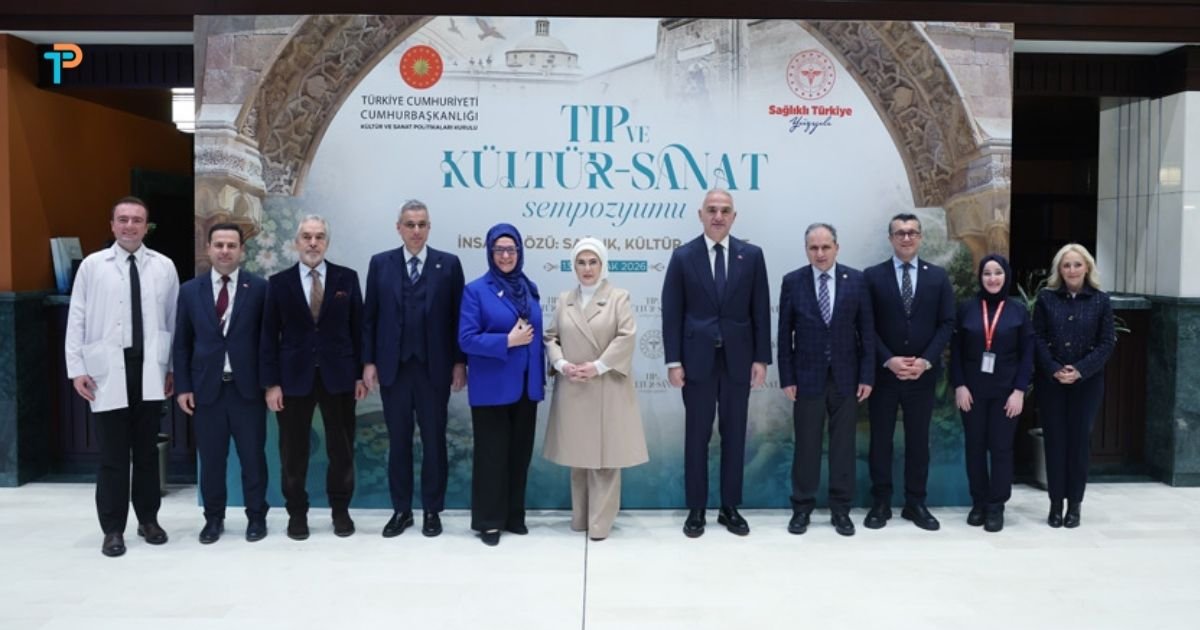 Emine Erdoğan Tıp ve Kültür-Sanat Sempozyumu’nda konuştu.