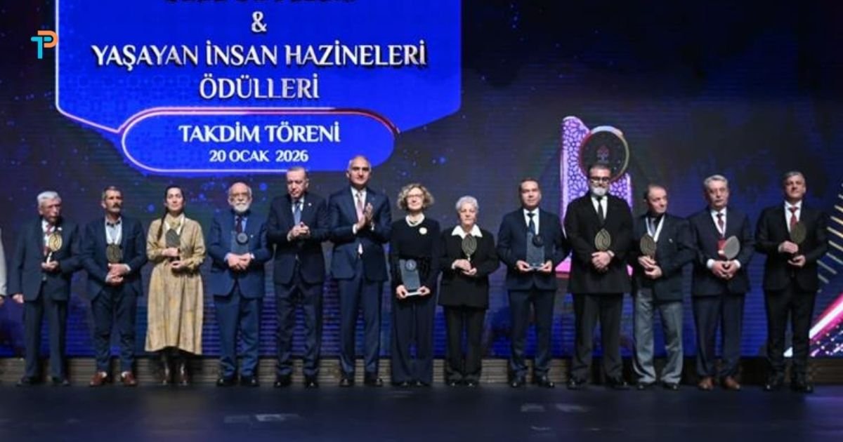Cumhurbaşkanı Erdoğan ve Bakan Ersoy Yaşayan İnsan Hazineleri töreninde