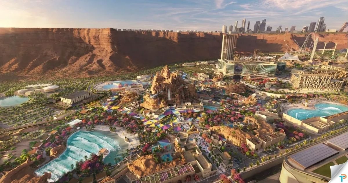 Aquarabia Qiddiya City su parkı genel görünüm